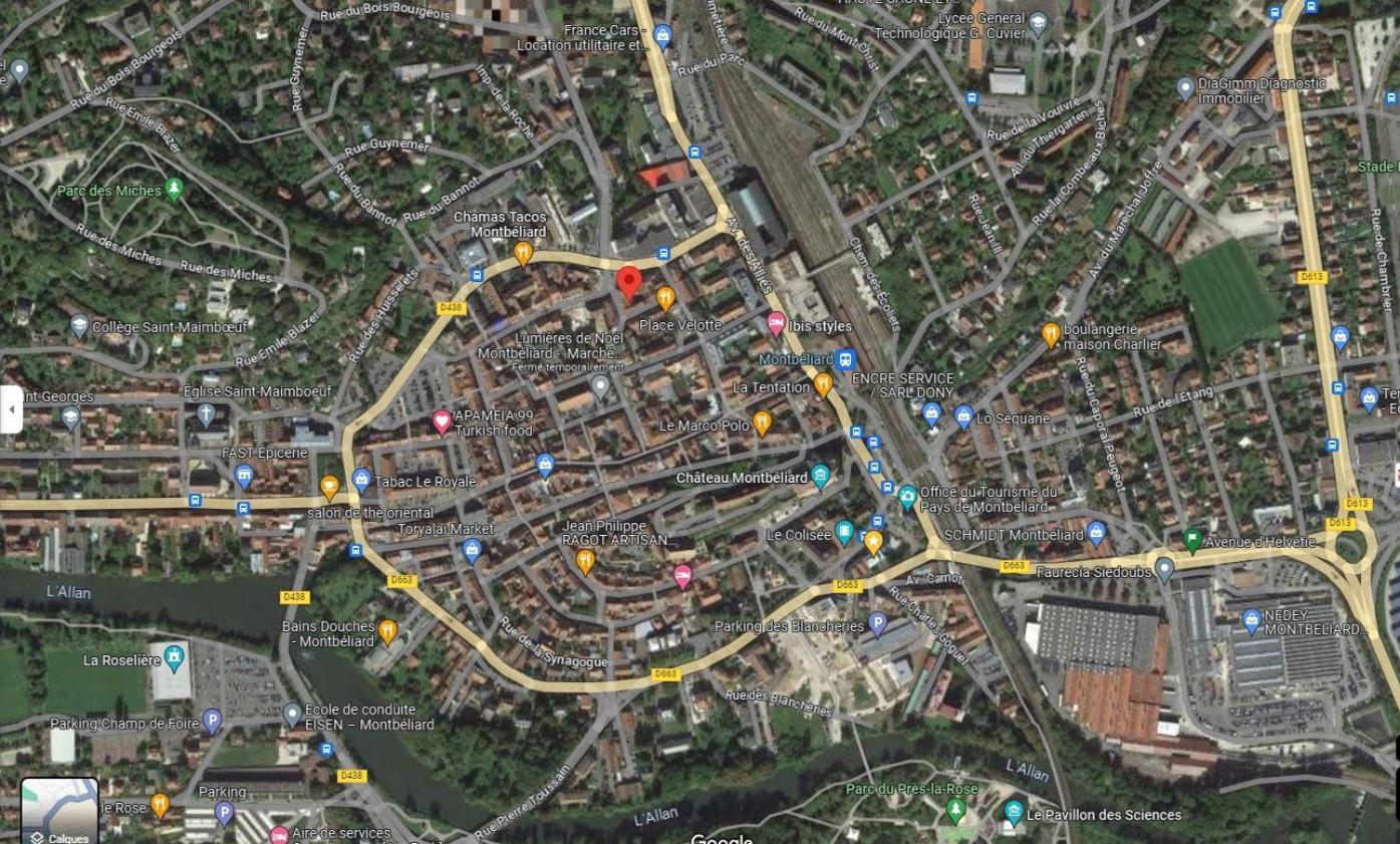 Studio De 30M² Hypercentre Tres Calme Montbéliard Eksteriør billede